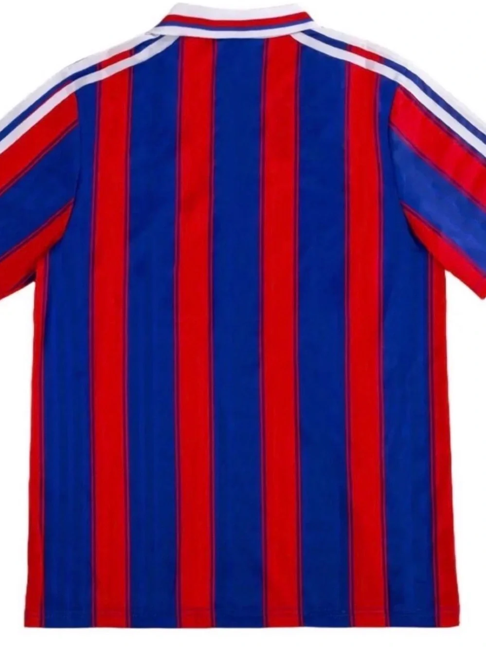 adidas Red and Blue Striped Men's Soccer Jersey
